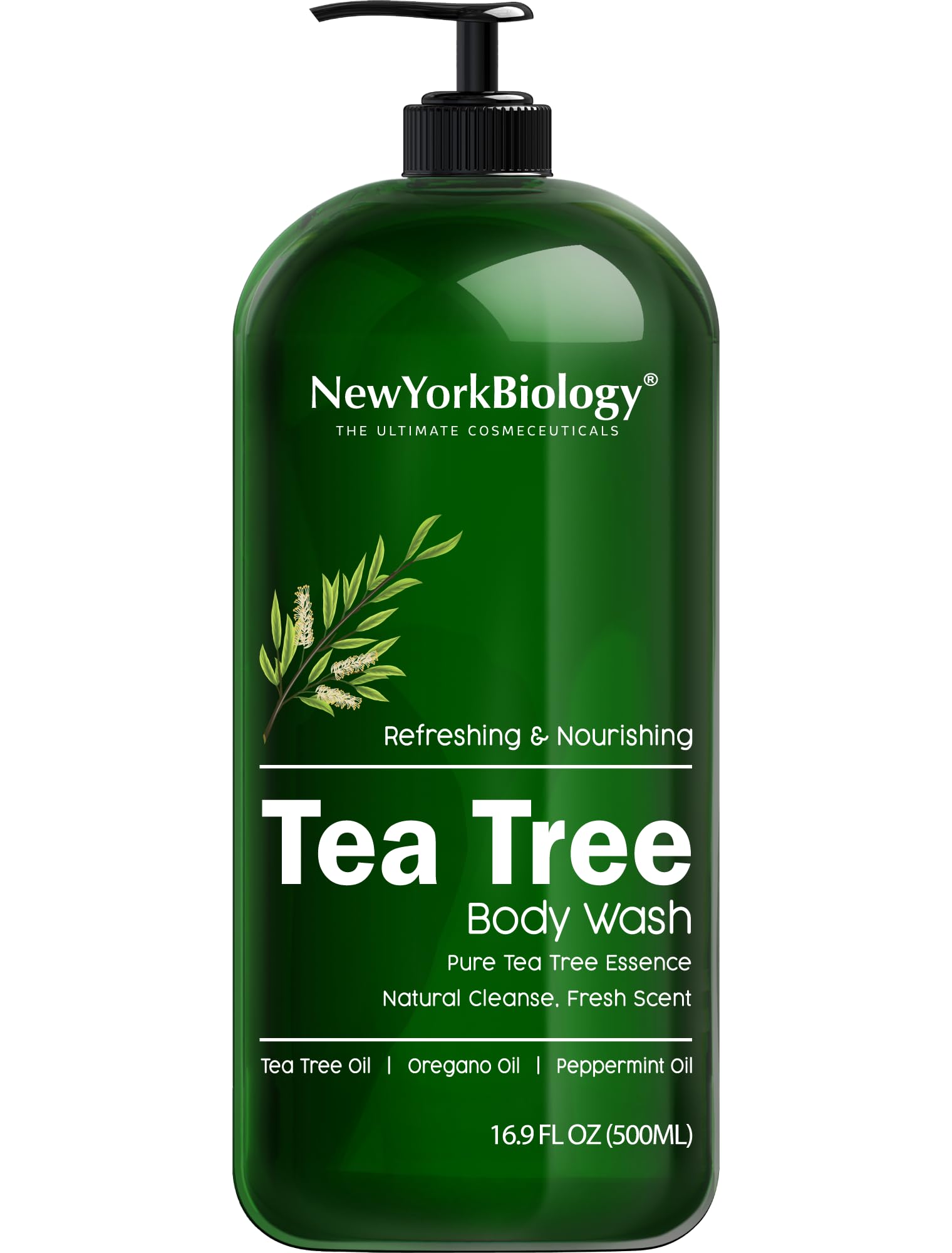 New York Biology bottle front label showing product name and size, clarifying benefits