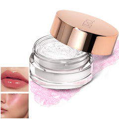 NewBang front jar open showing balm and glossy finish benefit