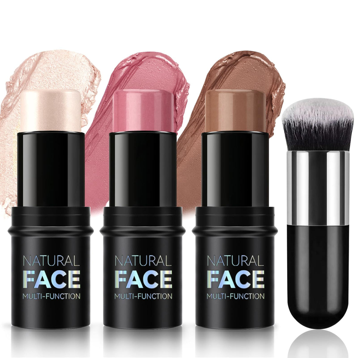NewBang front packaging showing three sticks and brush, convenient travel kit