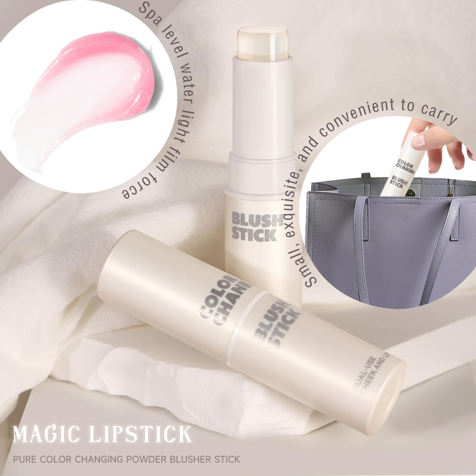 NewBang in a purse near essentials, easy-carry makeup solution benefit