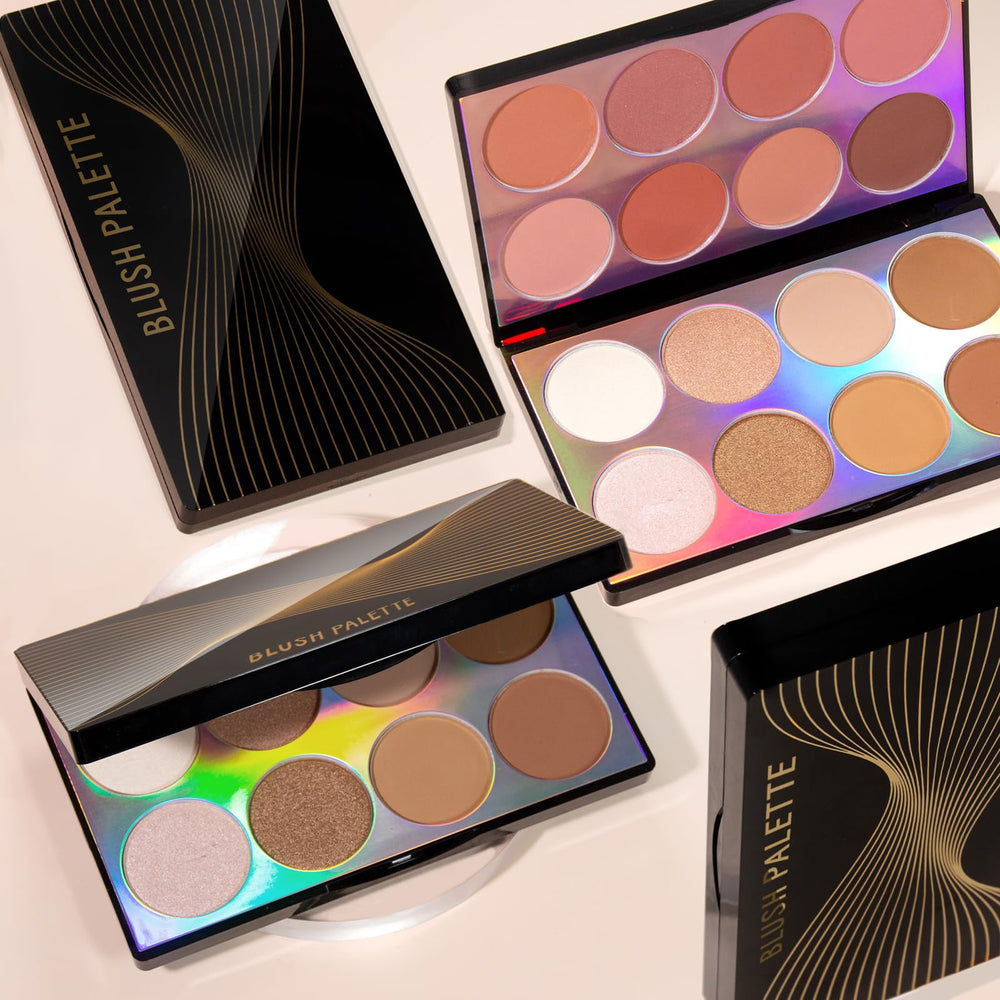 NewBang palette on vanity with accessories illustrating gift-ready presentation
