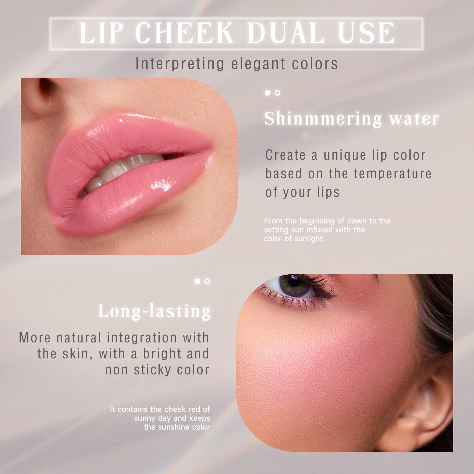 NewBang temperature swatches on skin showing color change, custom shade benefit