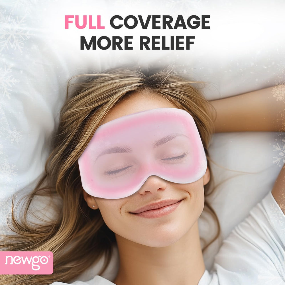 NEWGO close-up of 3D contour demonstrating pressure-free eye relief