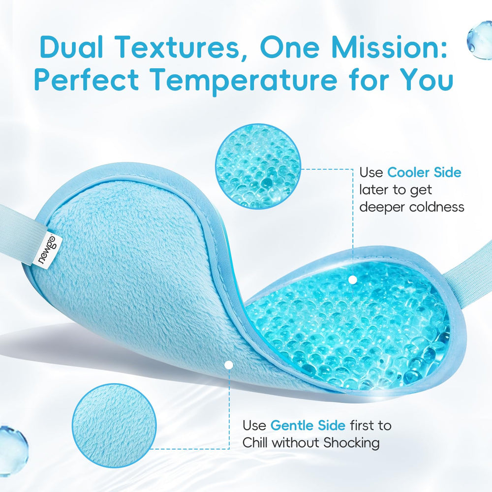 NEWGO close-up smooth plastic side for stronger cooling effect, targeted therapy