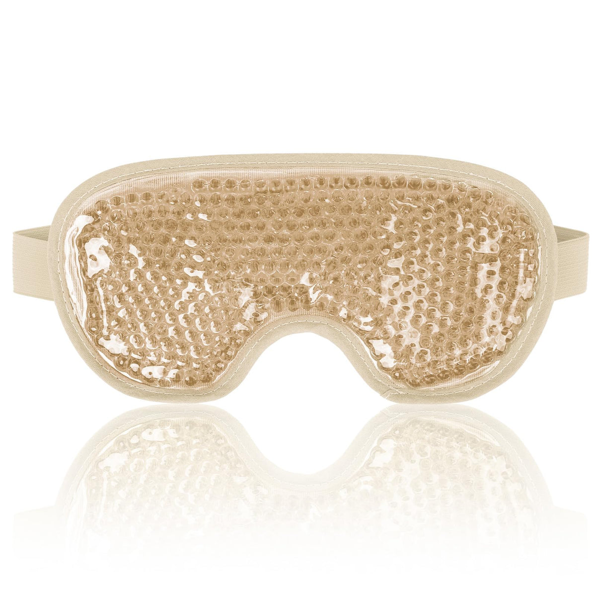 NEWGO eye mask front view showing Champane color and compact design for travel