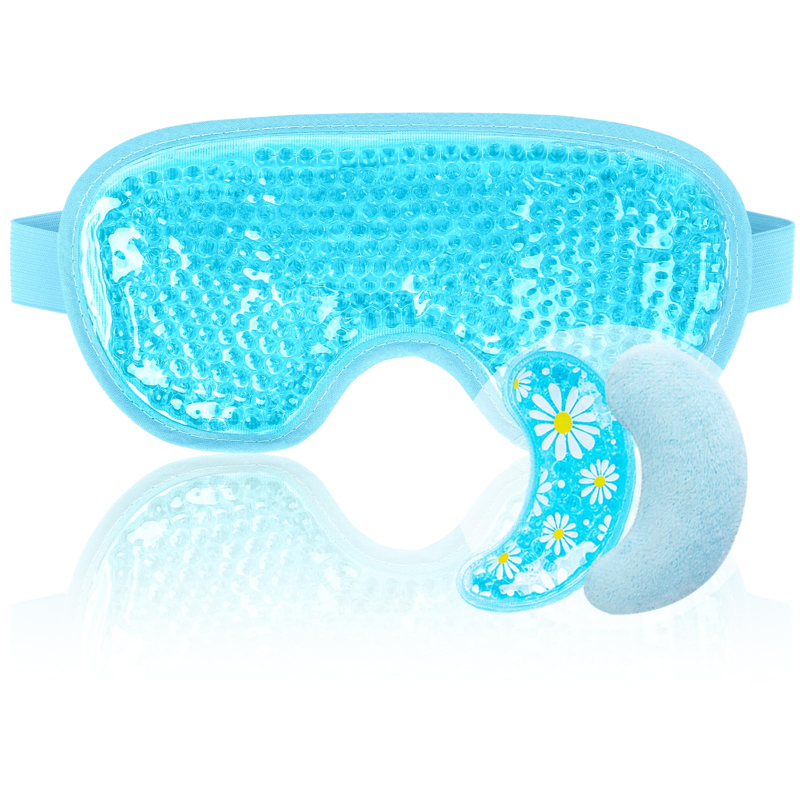 NEWGO eye mask front view showing shape and strap for comfortable fit