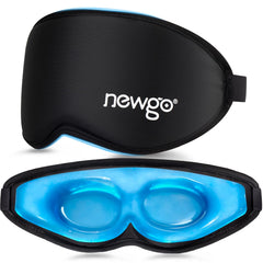 NEWGO front view showing blackout fit and gentle contour for restful sleep