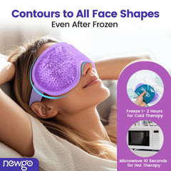NEWGO silicone side texture close-up showing medical-grade surface for cooler therapy