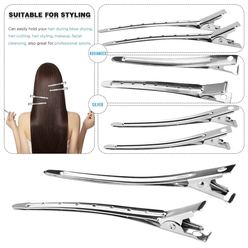 Neworkg clip holding hair during styling demonstrating firm grip