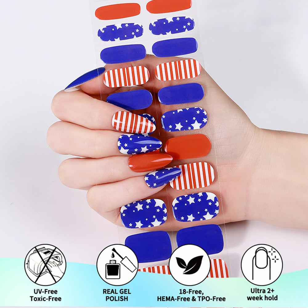 NEWSPIED application step pressing nail strip onto nail for quick results