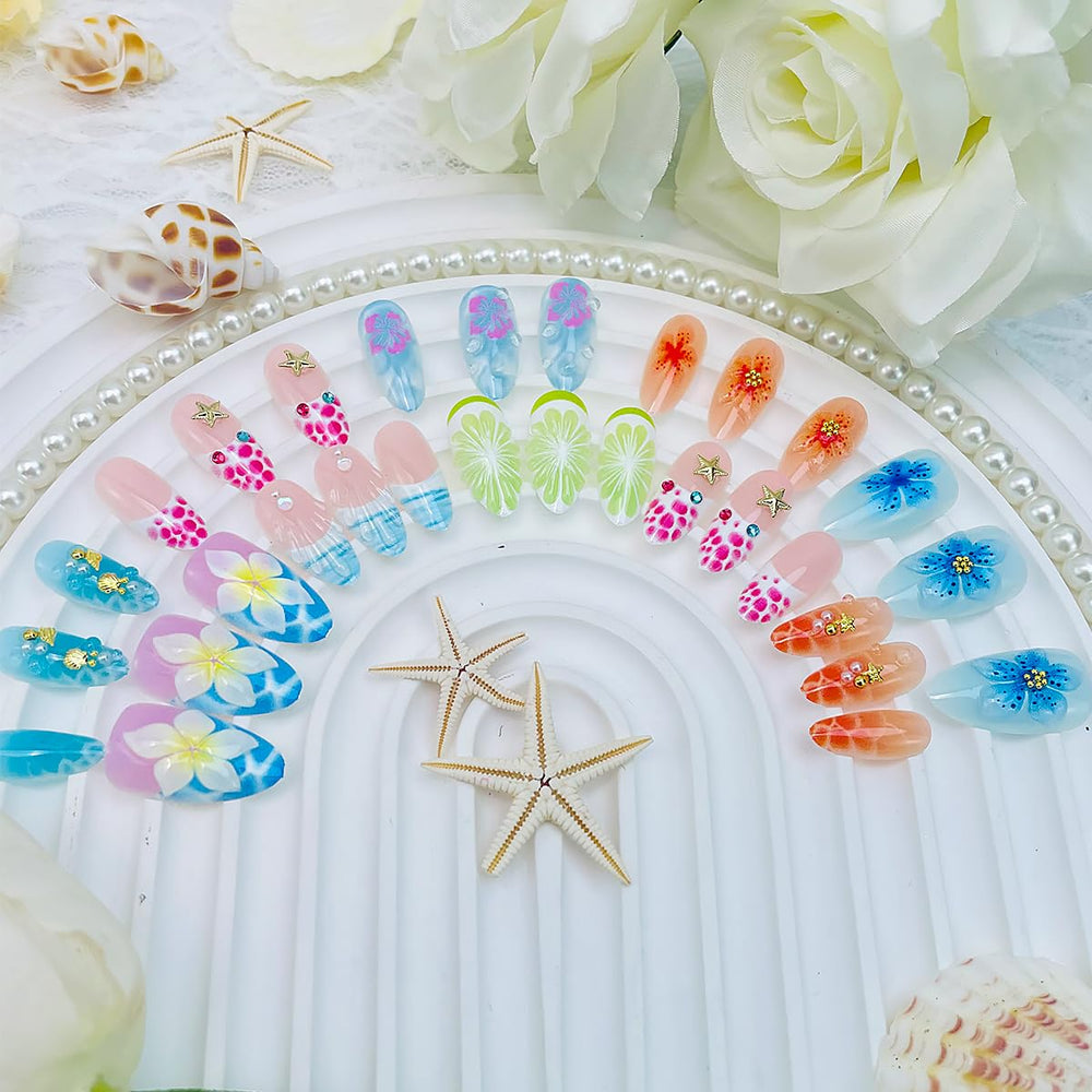 NEWSPIED close-up of 3D flower detail, handcrafted texture for standout nails