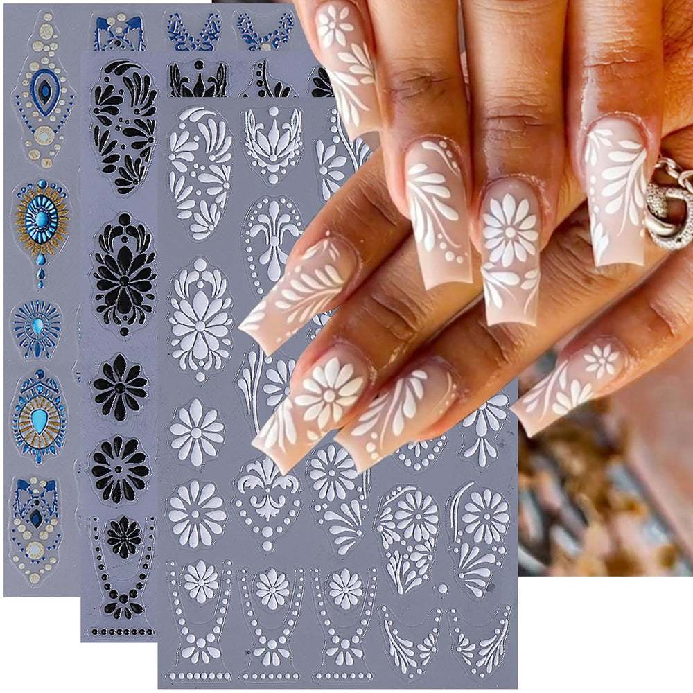 NEWSPIED front packaging showing three boho sticker sheets and instant style