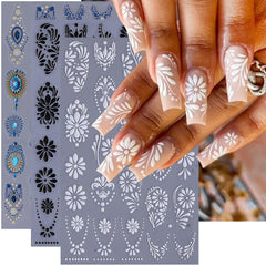 NEWSPIED front packaging showing three boho sticker sheets and instant style