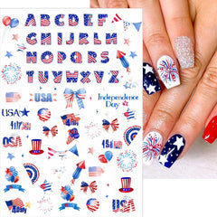 NEWSPIED lifestyle image of patriotic outfit and manicure for holiday-ready look