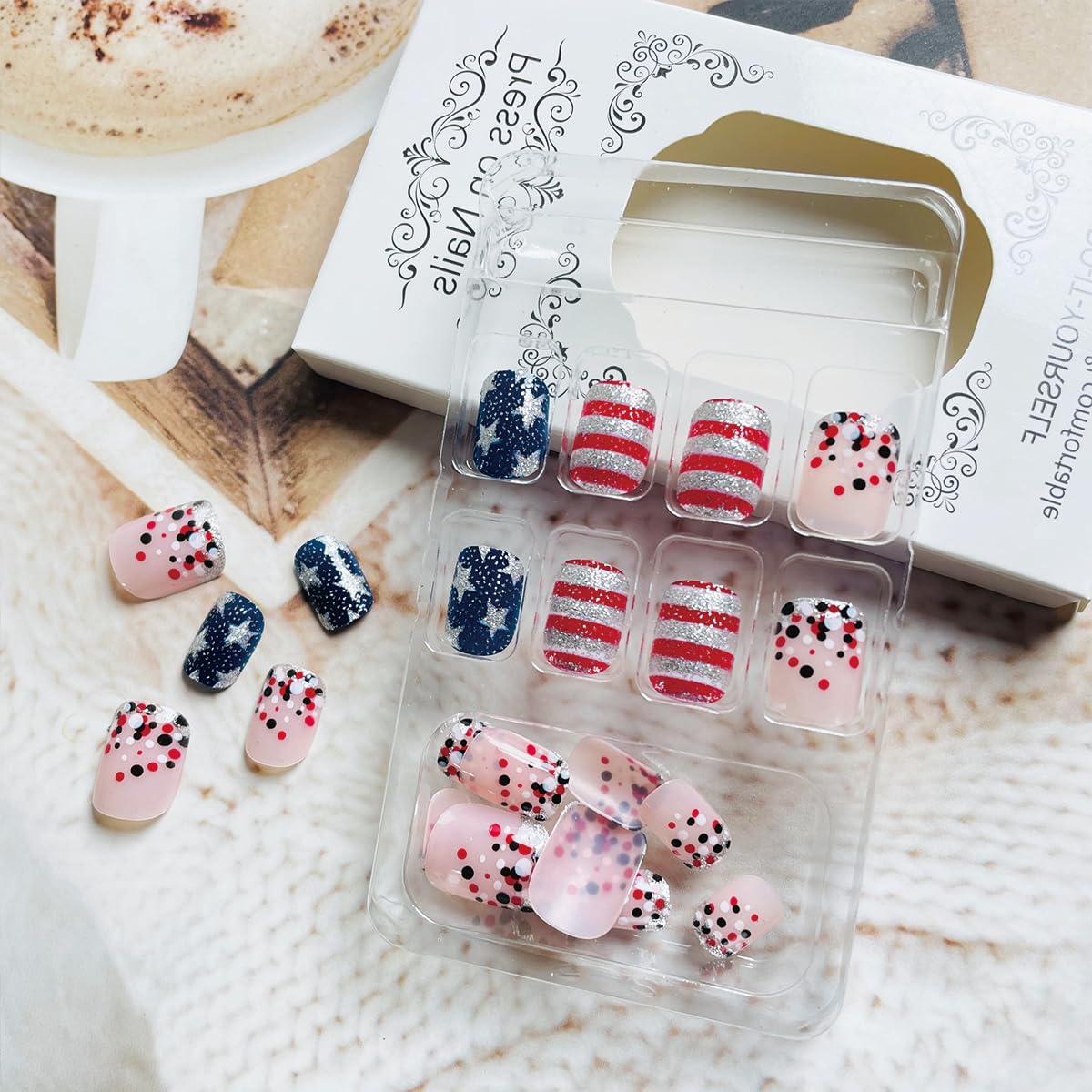 NEWSPIED full layout with 24 nails in varied sizes, ensuring proper fit and simple selection