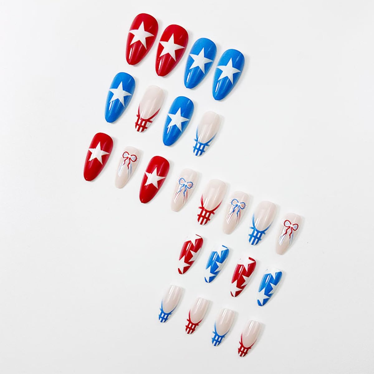 NEWSPIED pattern detail with stars bows and checks adding festive patriotic flair