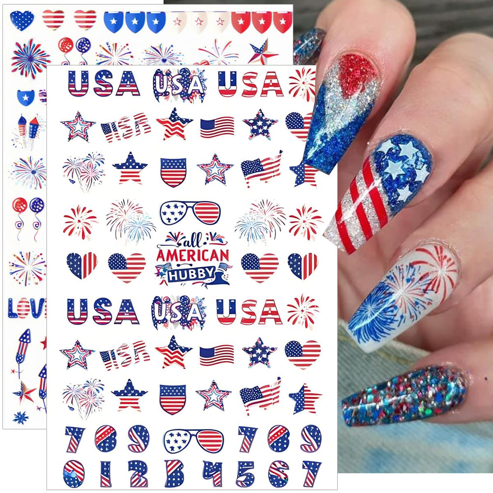 NEWSPIED close-up of sticker texture and crisp star-flag edges for precise application