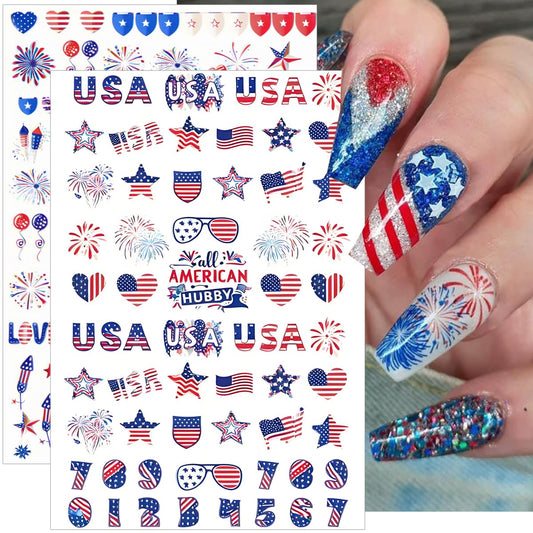 NEWSPIED close-up of sticker texture and crisp star-flag edges for precise application