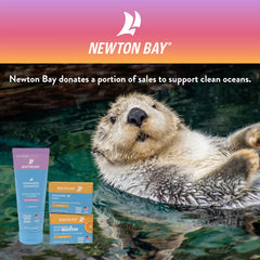 Newton Bay packaging details showing made in USA and eco-friendly benefit