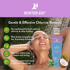 Newton Bay shampoo lather texture close-up showing gentle cleansing