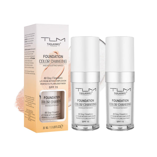 Newvenper front packaging showing two foundation bottles and product benefit
