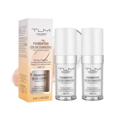 Newvenper front packaging showing two foundation bottles and product benefit