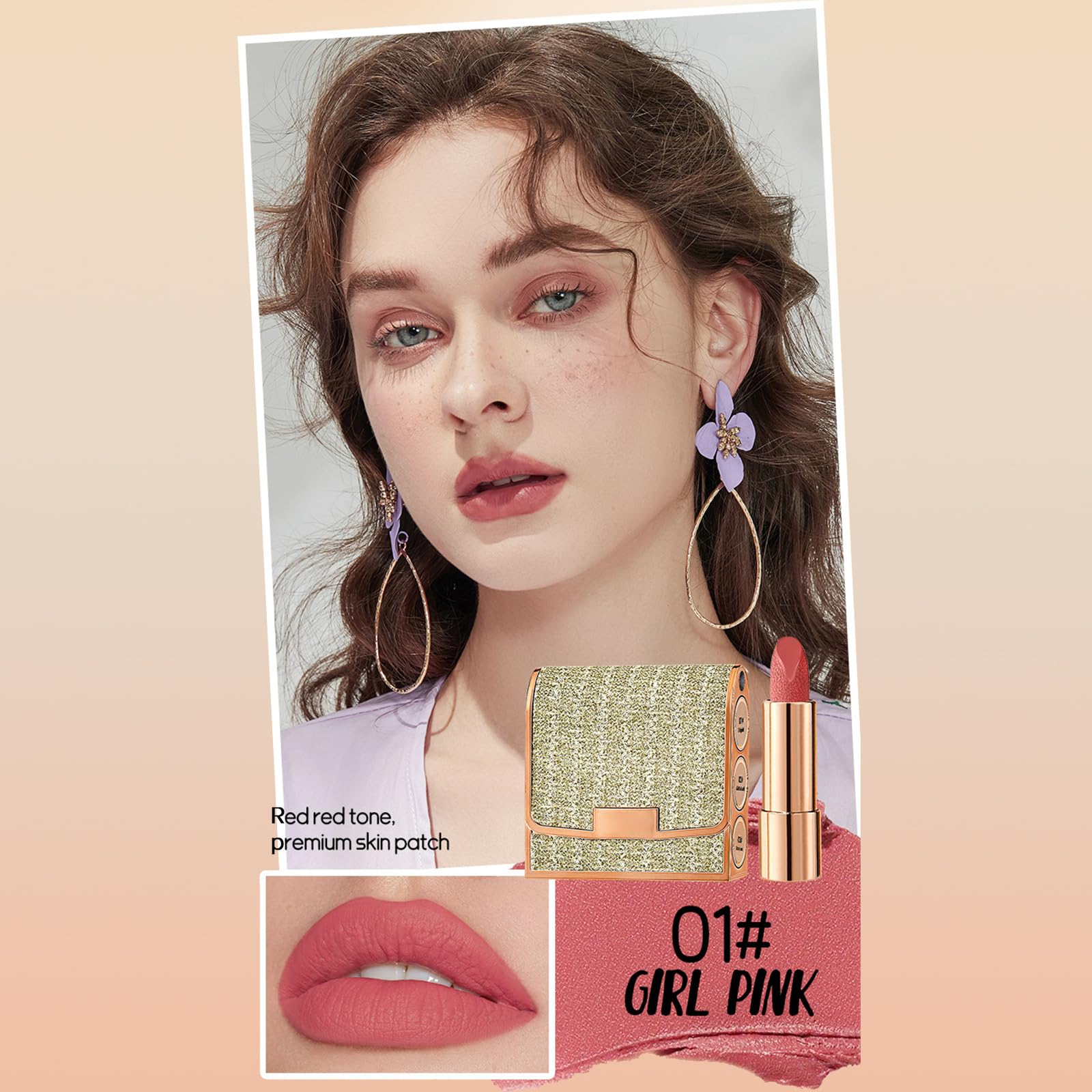 Newvenper open lipstick showing creamy matte finish for smooth application