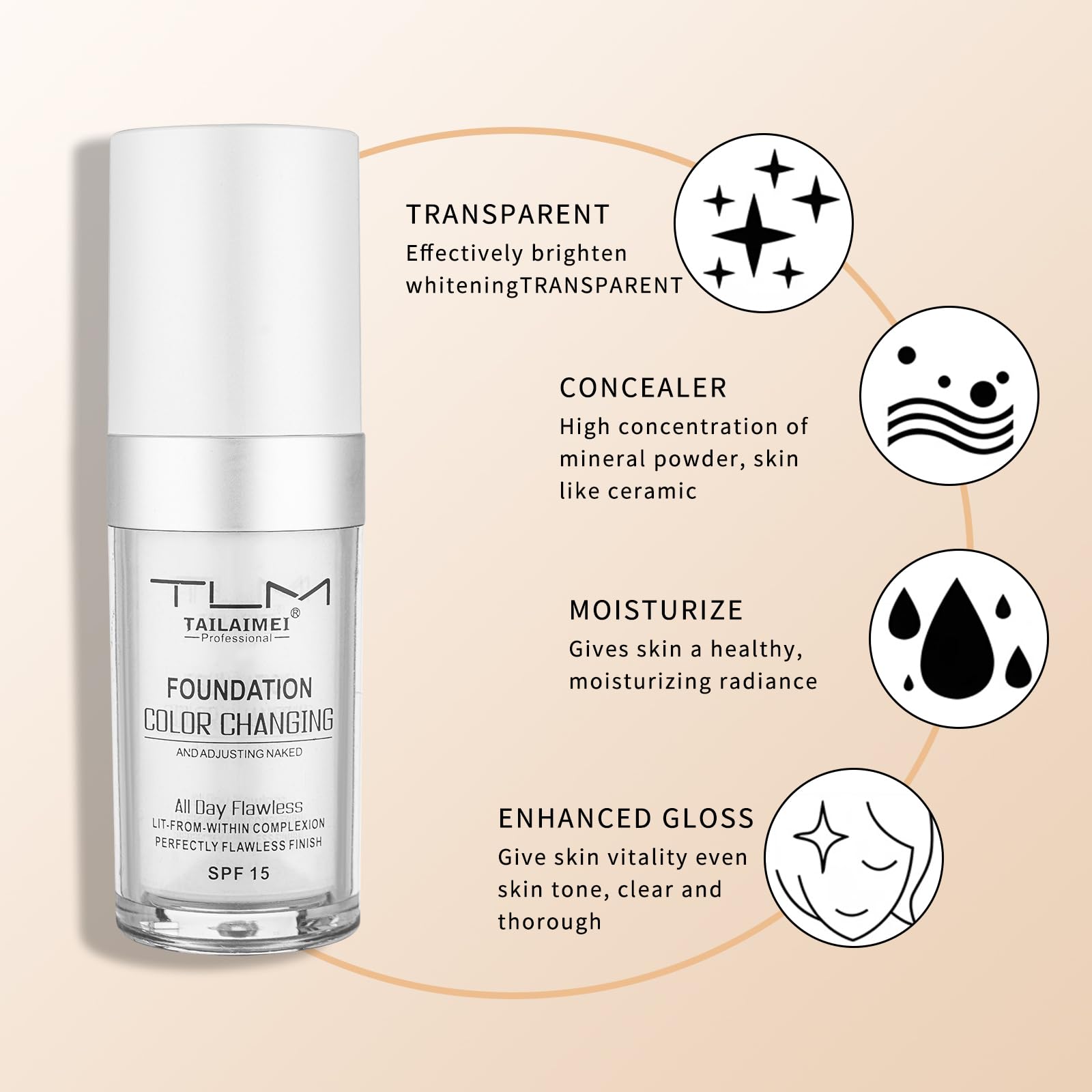Newvenper size comparison with a hand to show travel-friendly 1.0 fl oz