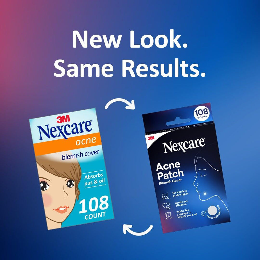Nexcare label and contents open, showing assortment benefit