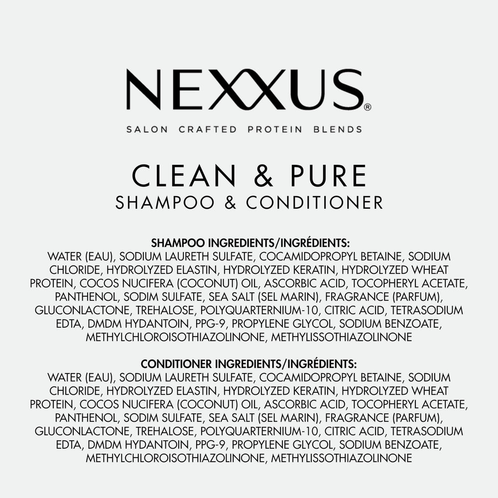 Nexxus shampoo and conditioner used together illustrating balanced care
