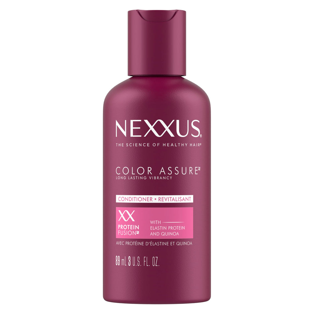 Nexxus Color Assure front packaging showing 3 oz tube and label, protects color