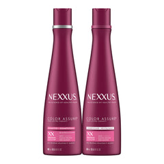 Nexxus front packaging showing two 13.5oz bottles for lasting color protection