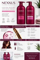 Nexxus shampoo gel texture close-up for gentle cleansing benefit