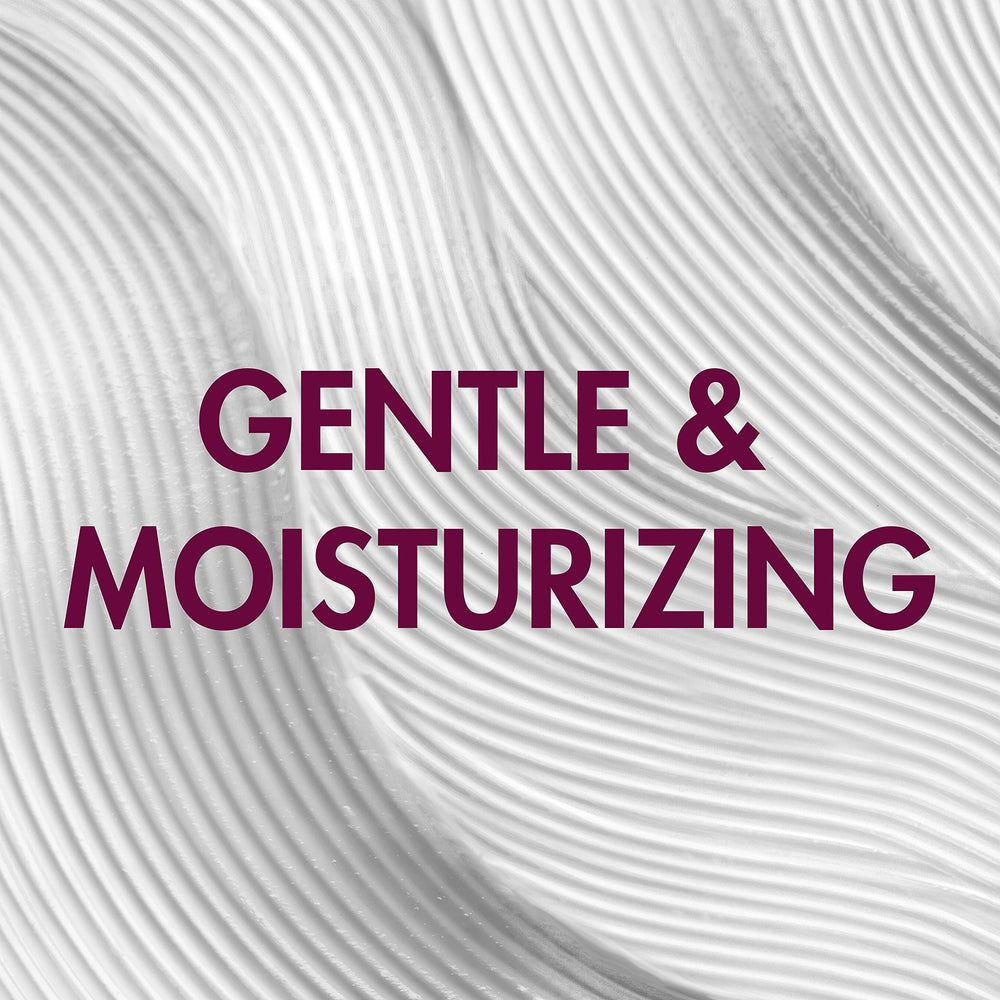Nexxus shampoo cream texture in palm showing gentle sulfate-free lathering