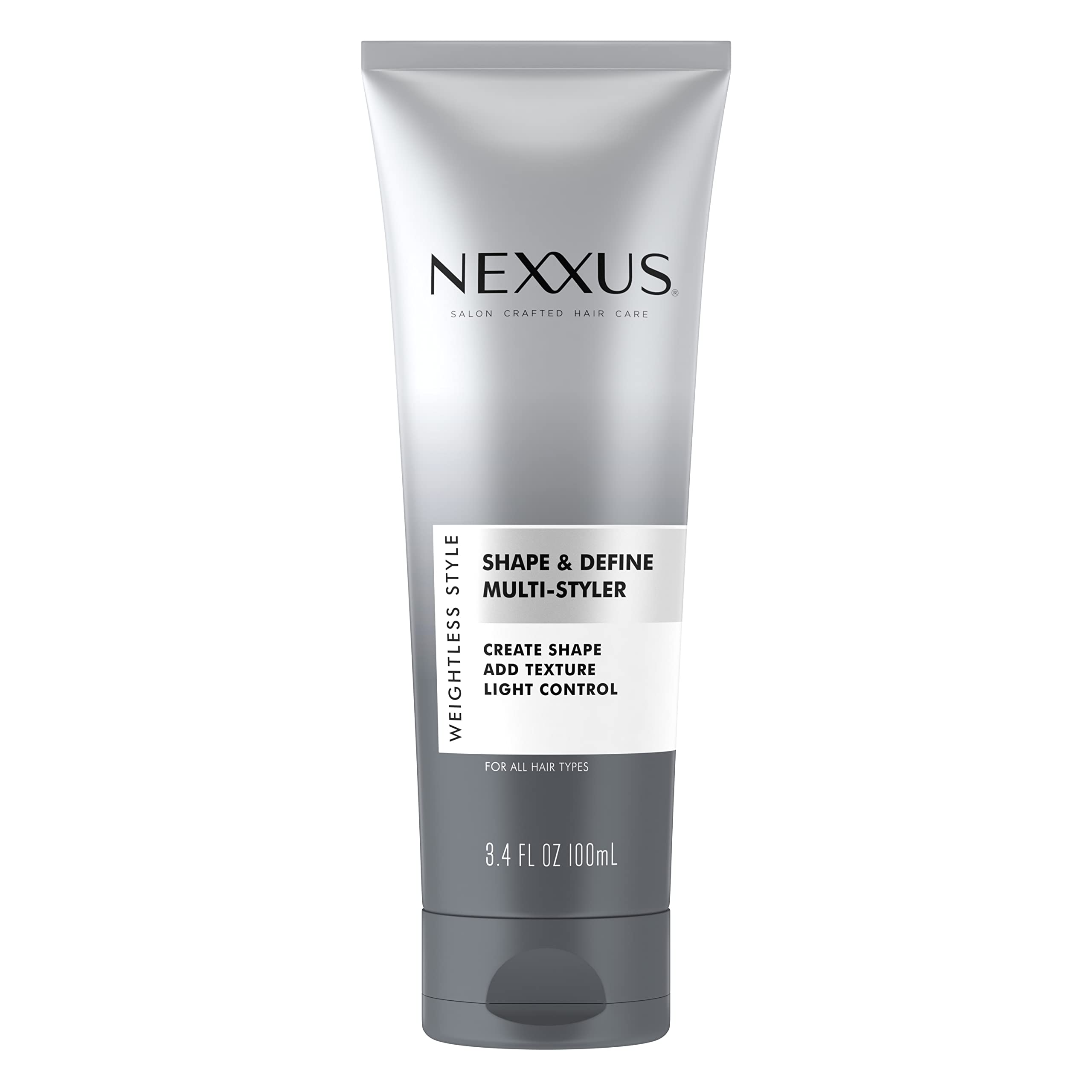 Nexxus front packaging showing product and benefits for easy selection