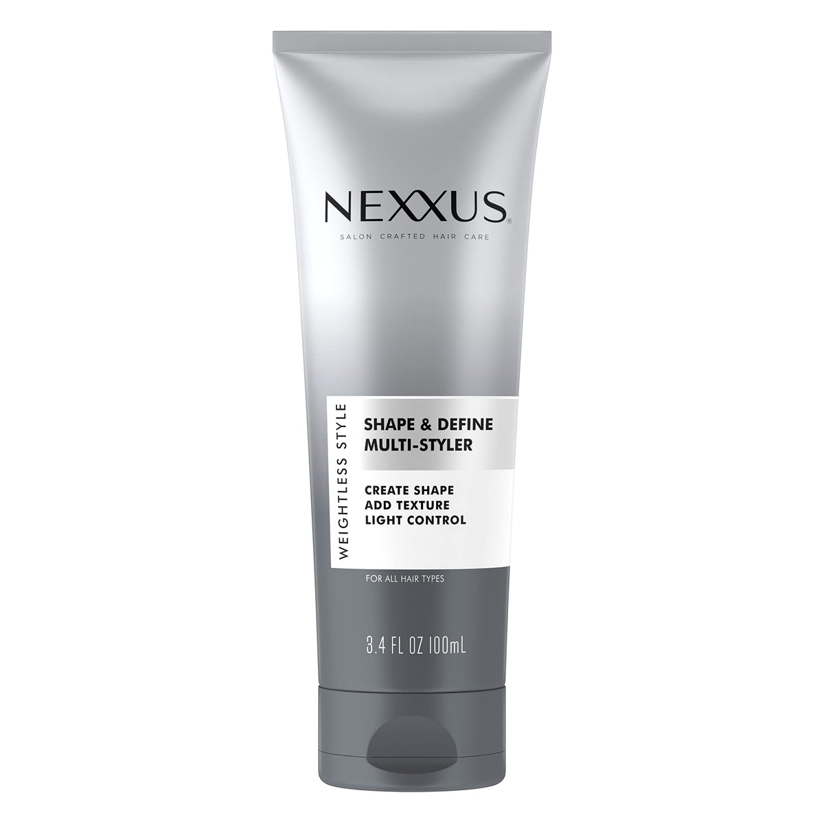 Nexxus front packaging showing product and benefits for easy selection