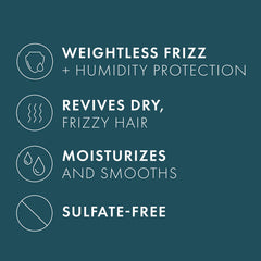 Nexxus shampoo applied in shower to reduce frizz and tame flyaways