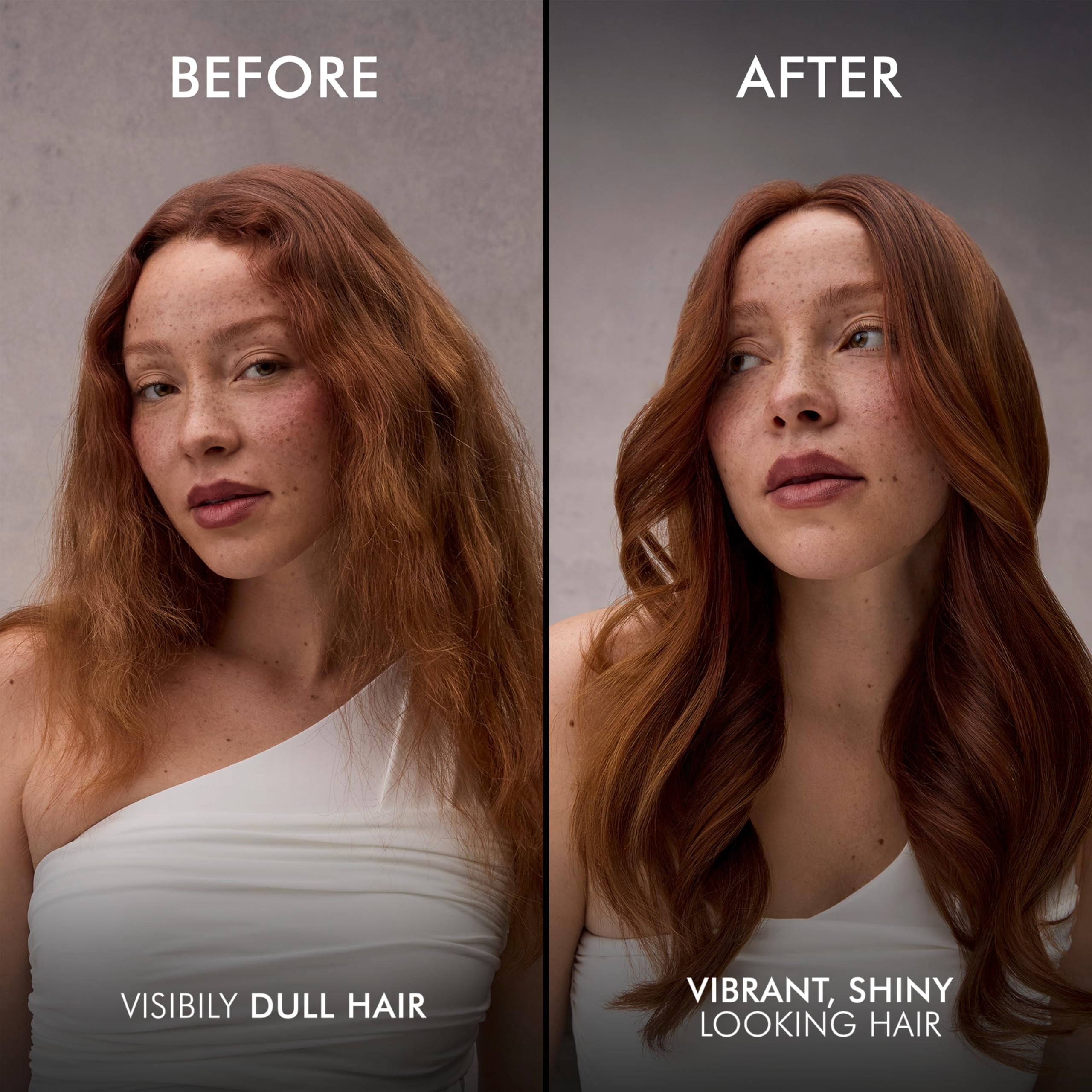 Nexxus duo being applied in shower to demonstrate simple color-care routine