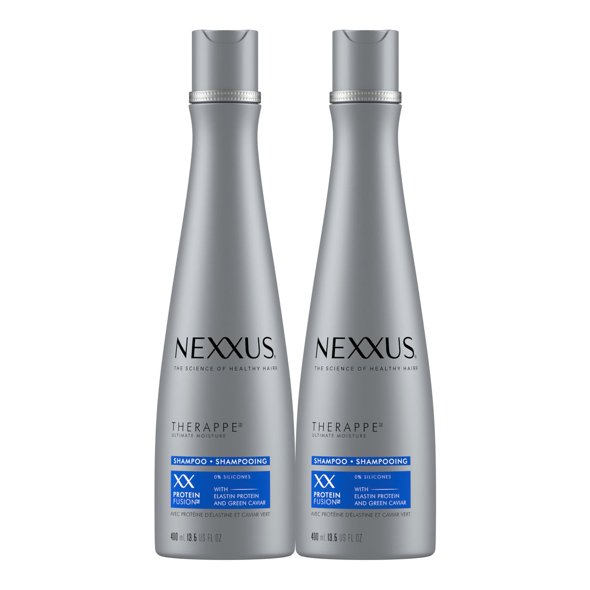 Nexxus Therappe front packaging showing bottle and label for immediate identification and benefit