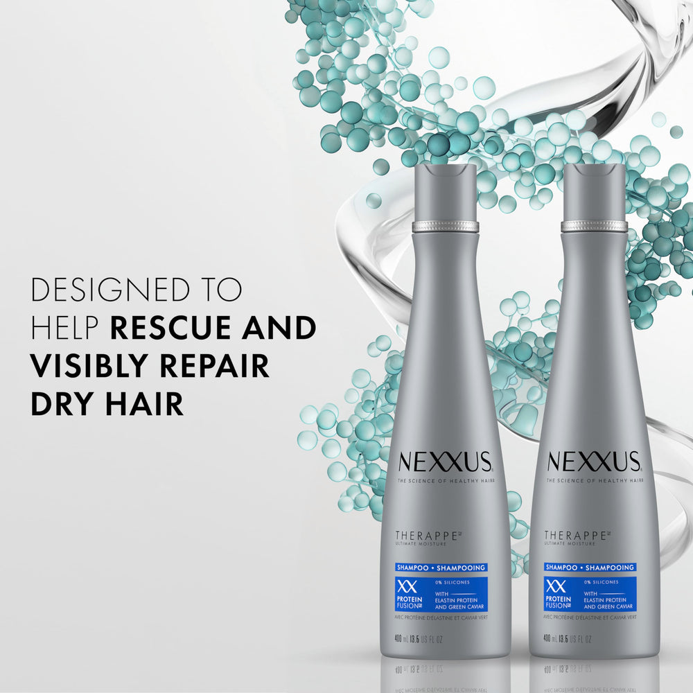 Nexxus Therappe rich lather texture close-up demonstrating deep cleansing and hydration