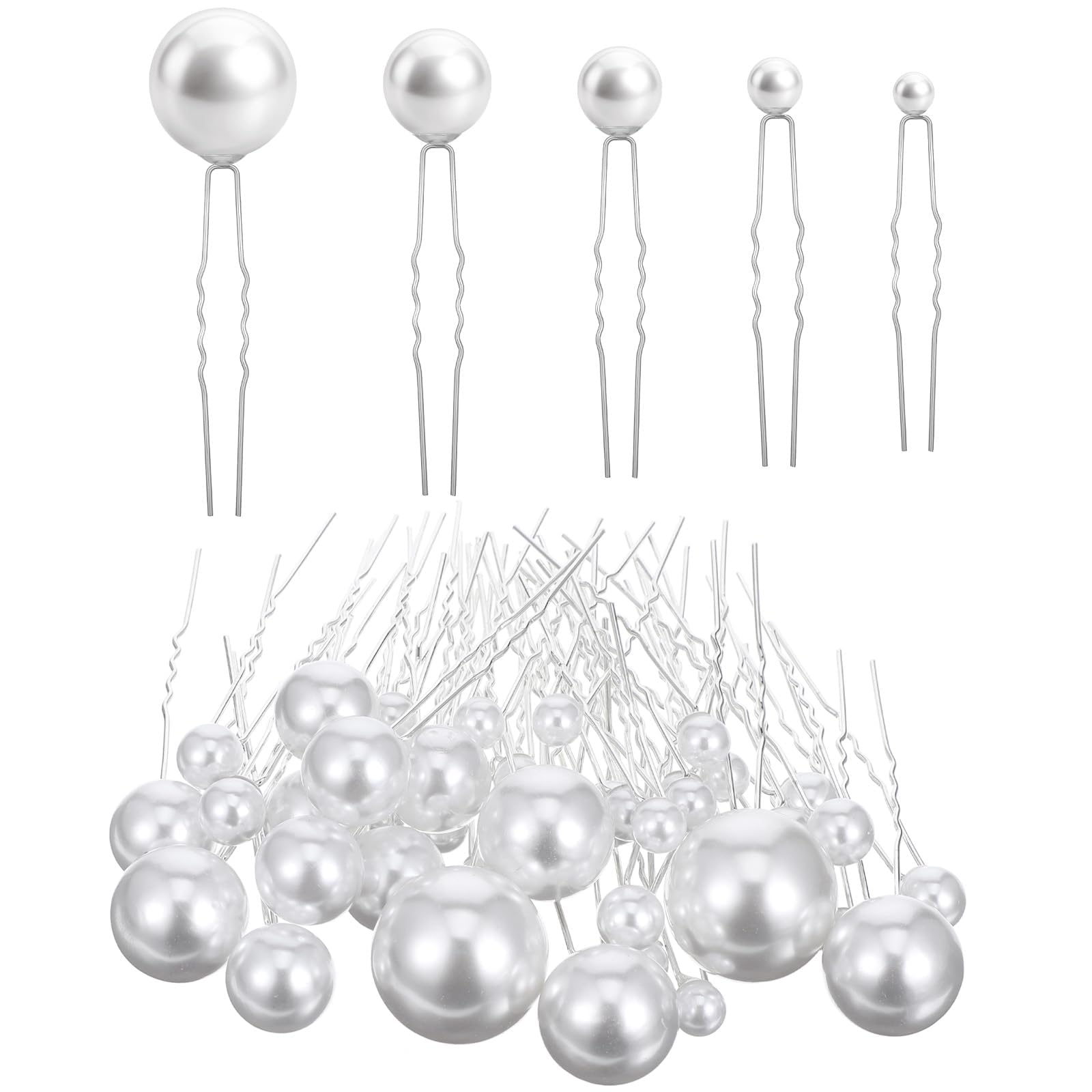 Neyauo front packaging showing 40 pearl hair pins and organized set for weddings