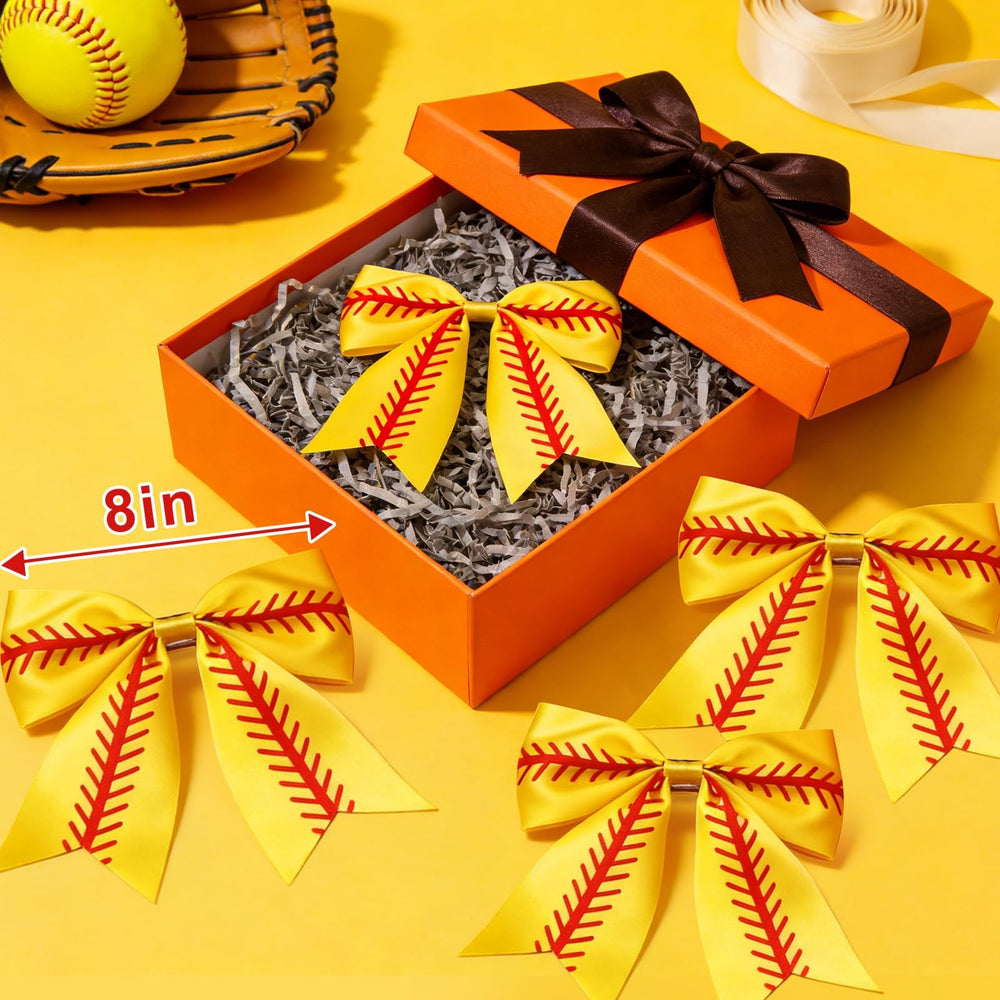 NFAMRZCAR close-up of yellow bow red stitching highlighting durable decorative detail