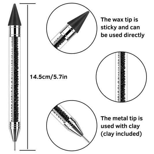 NFRBTD close-up of pen wax tip demonstrating precise small-stone pickup