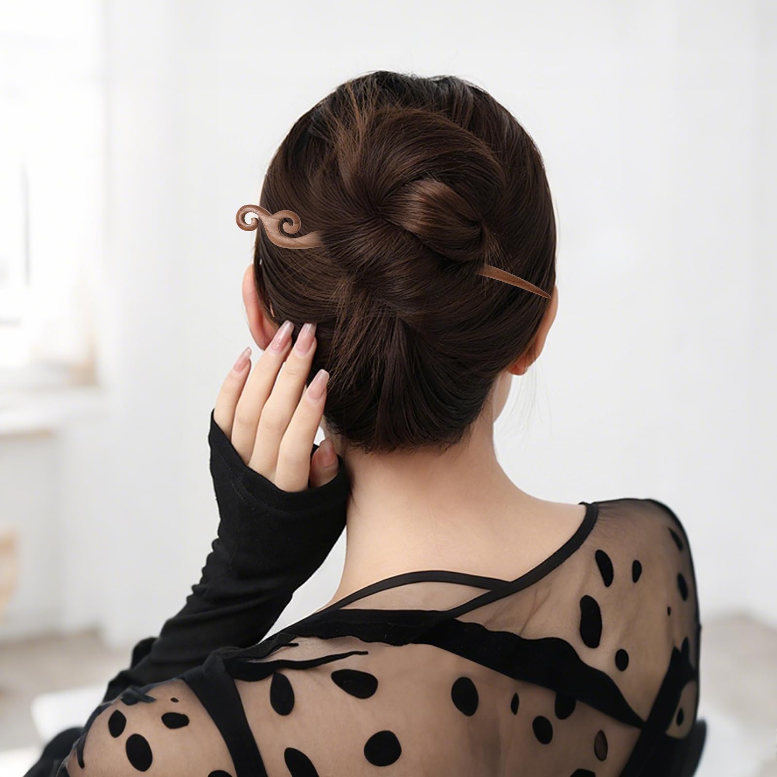 Ngdhkd hair sticks styled with hanfu outfit, adding traditional charm and polish