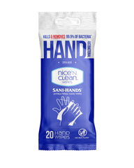 Nice 'N Clean wipes on a kitchen counter with family items, illustrating daily convenience