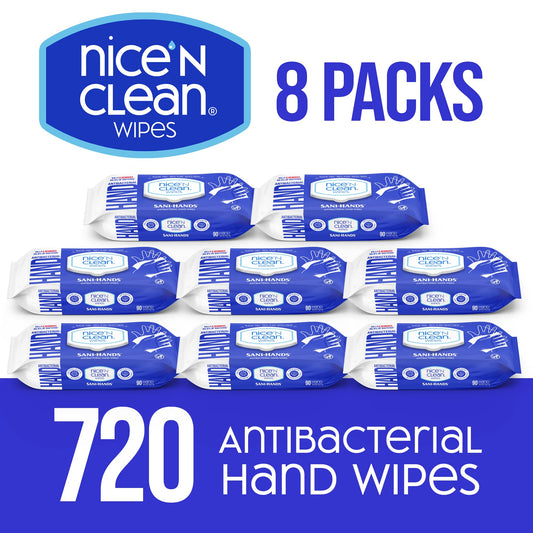 Nice 'N Clean open pack with one wipe pulled out, ready for use