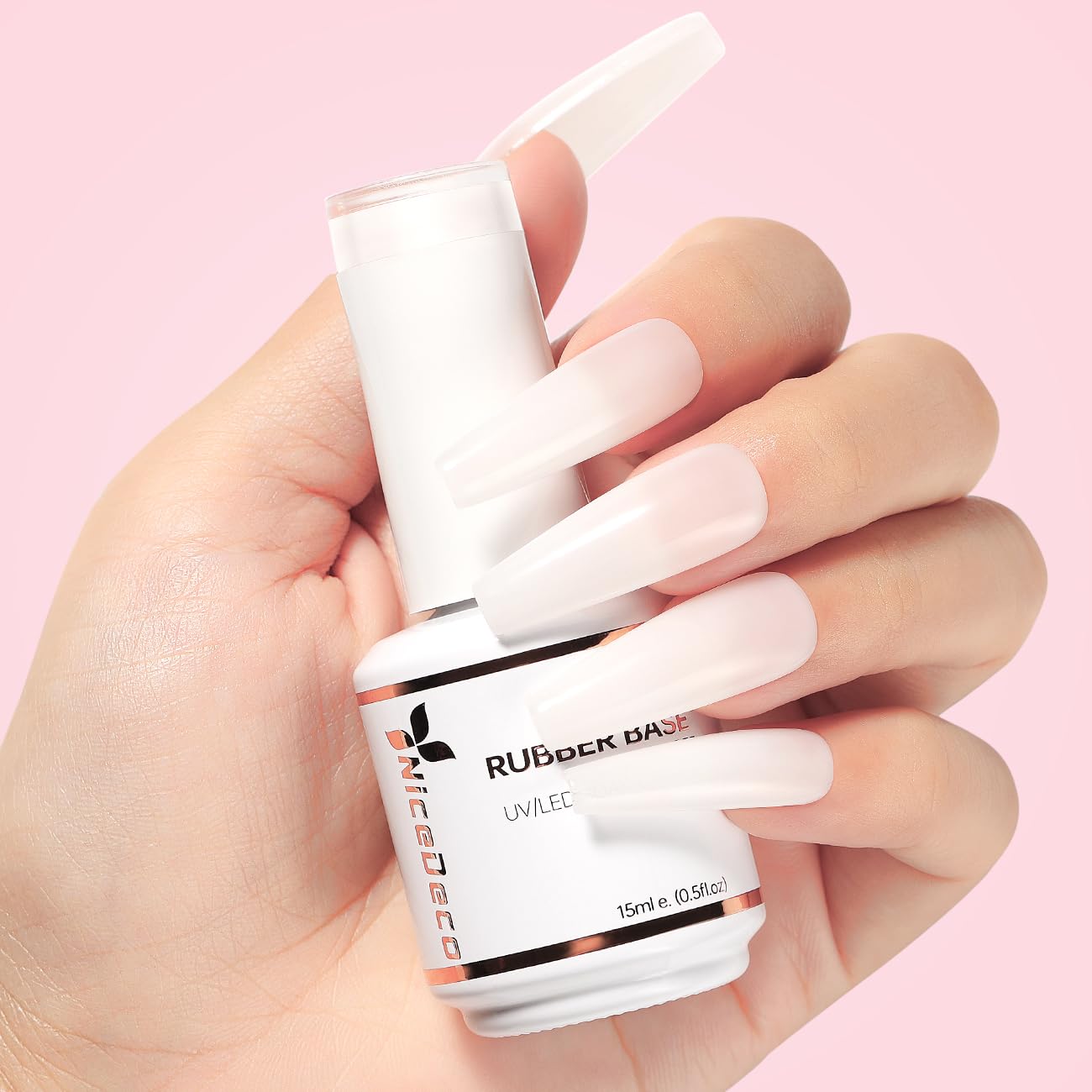 Nicedeco brush stroke application on nail illustrating easy precise control benefit