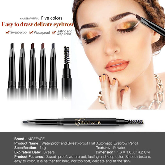 NICEFACE close-up of fine pencil tip for precise hair-like brow strokes