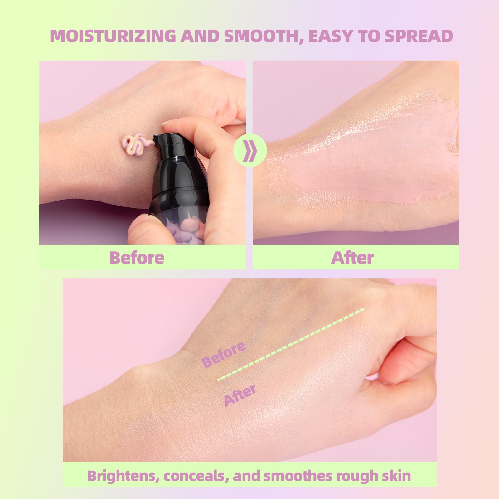 NICEFACE ingredient label close-up showing SPF 50 and non-comedogenic benefit