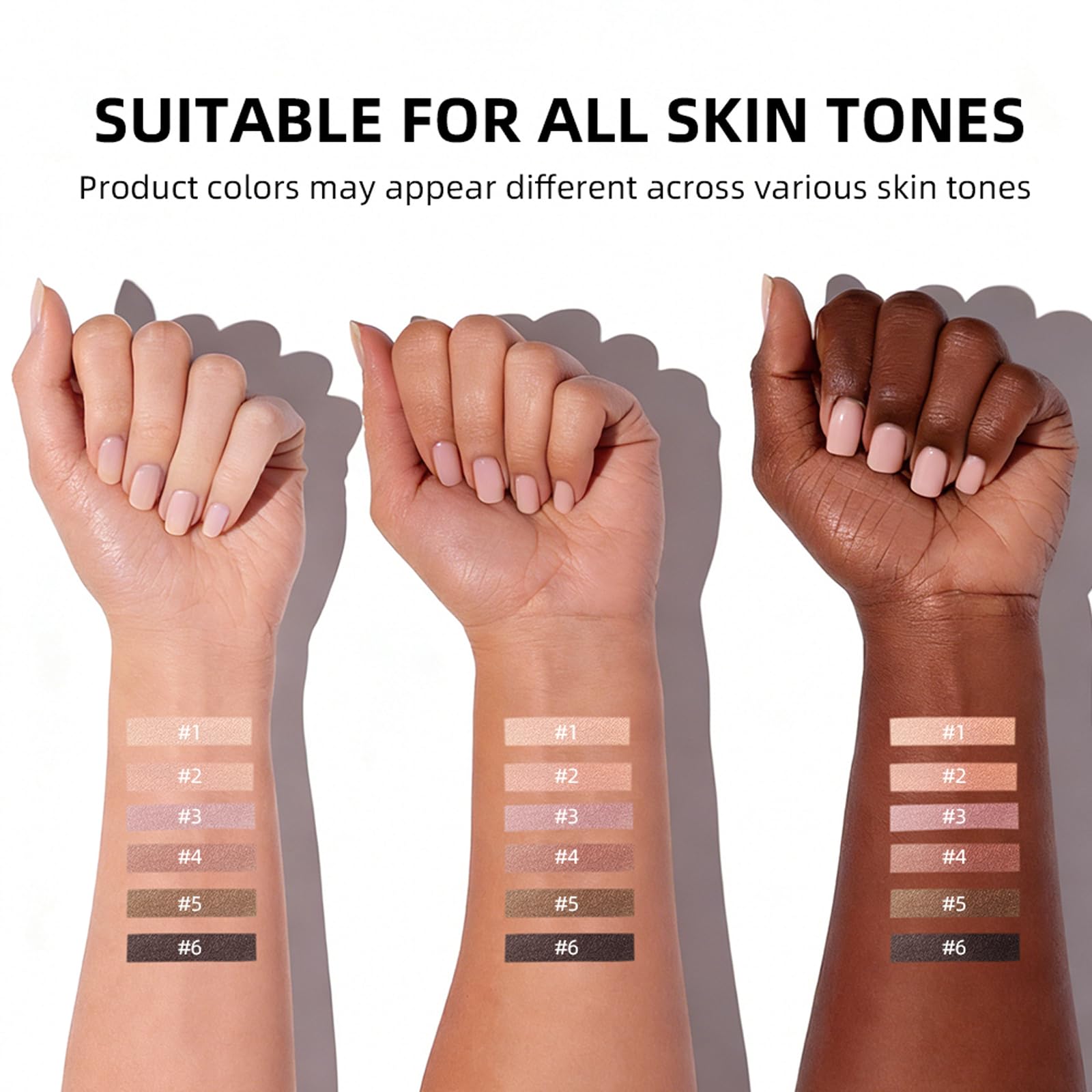 NICEFACE palette held in hand to show compact travel-friendly scale